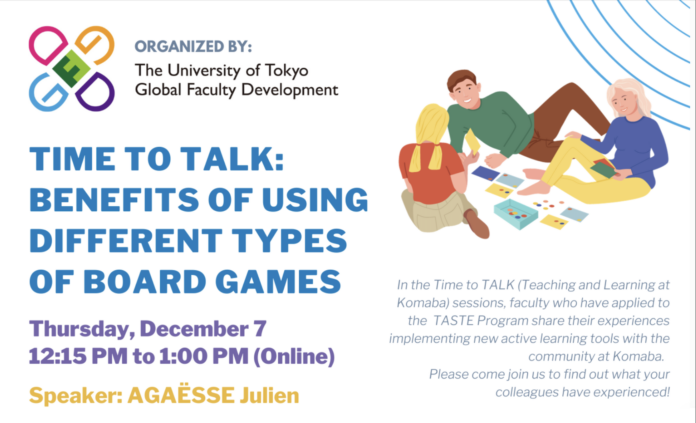 Time to TALK: Benefits of Using Different Types of Board Games 2023/ Universidad de Tokio